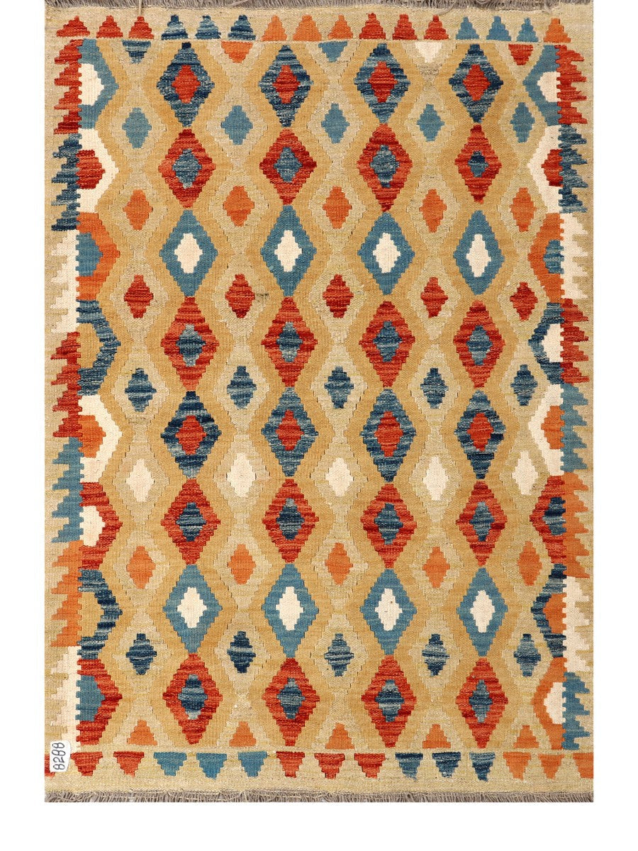 Maimana Afghanistan Kilim Rug - 160 x109 cm - Handmade
