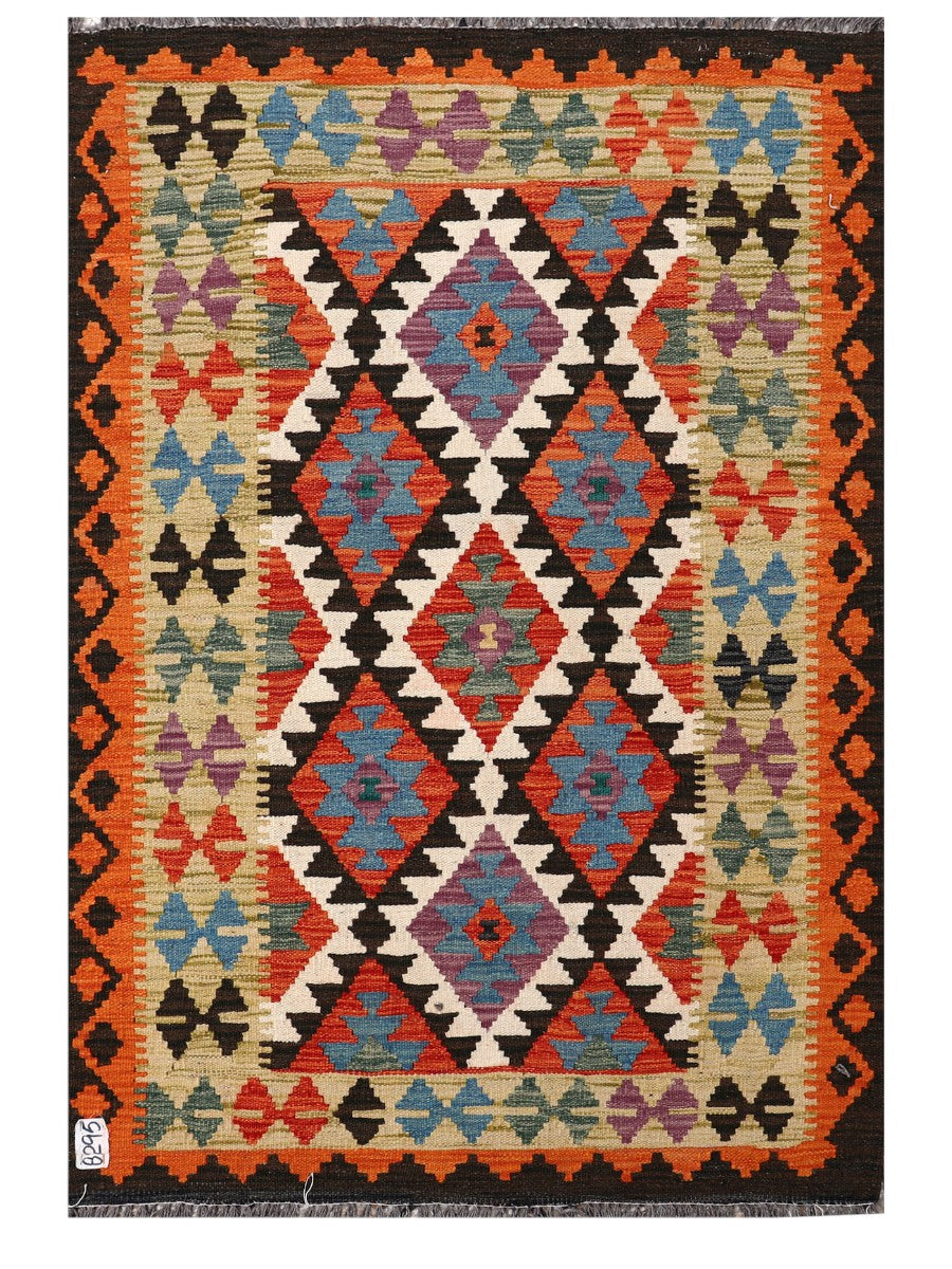 Maimana Afghanistan Kilim Rug - 149 x101 cm - Handmade