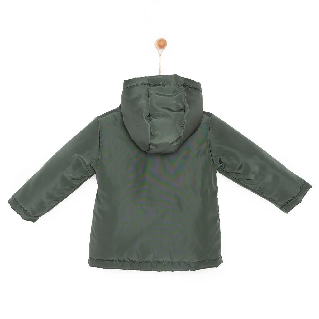 HelloBaby Hooded Coat - Green - Bobobiy
