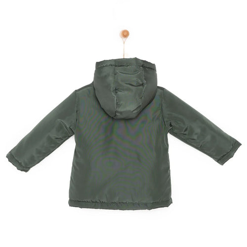 HelloBaby Hooded Coat - Green - Bobobiy