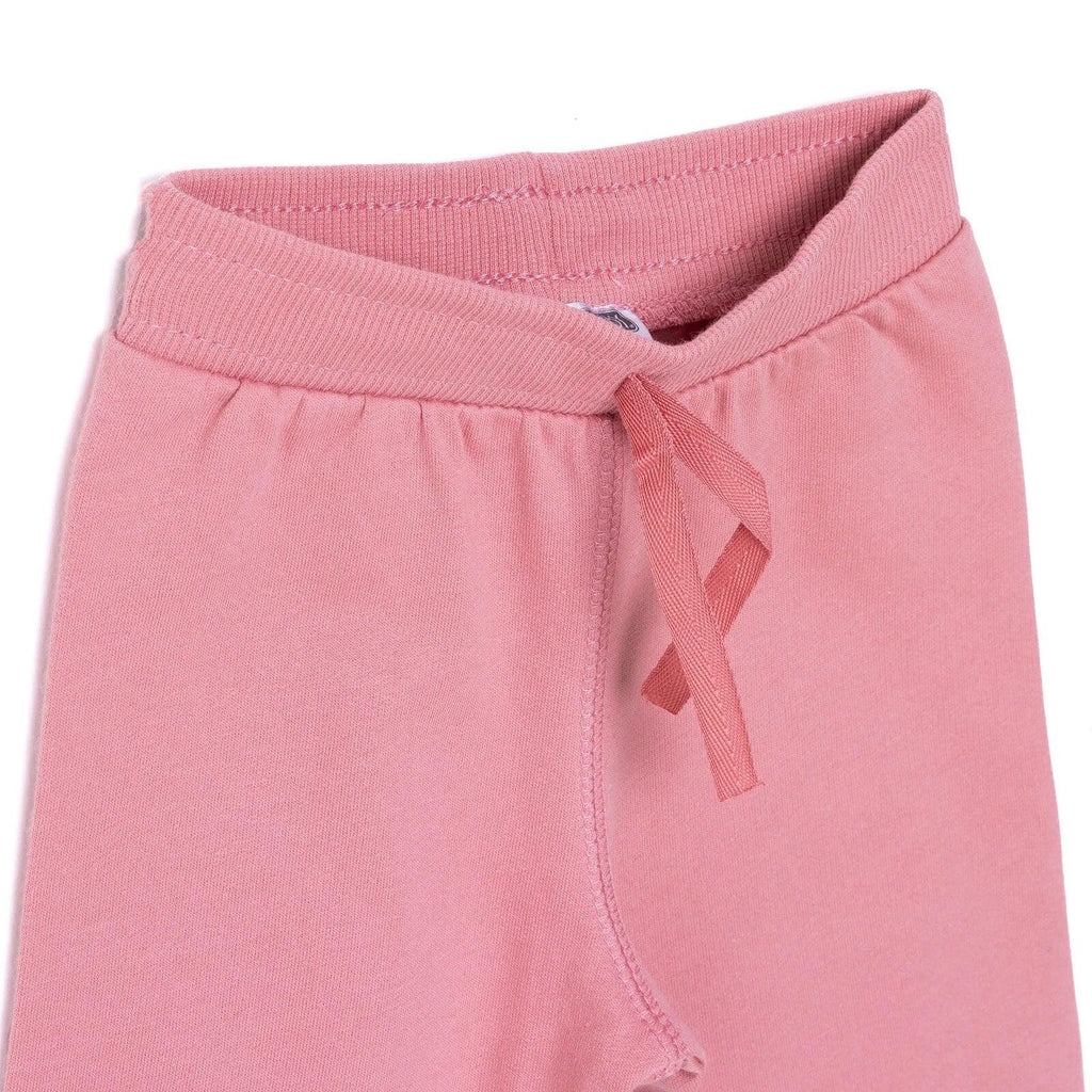 HelloBaby Basic Girl Low Raised Joggers - Light Rose - Bobobiy