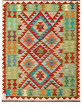 Maimana Afghanistan Kilim Rug - 139 x106 cm - Handmade