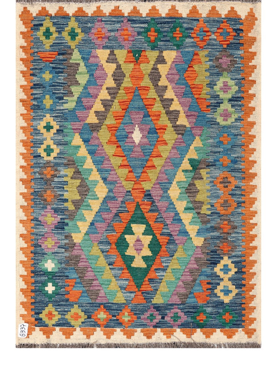 Maimana Afghanistan Kilim Rug - 145 x102 cm - Handmade