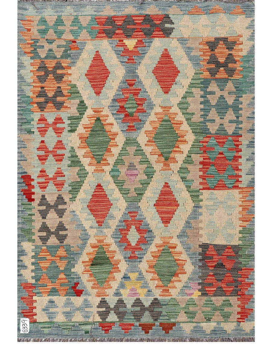 Maimana Afghanistan Kilim Rug - 149 x103 cm - Handmade