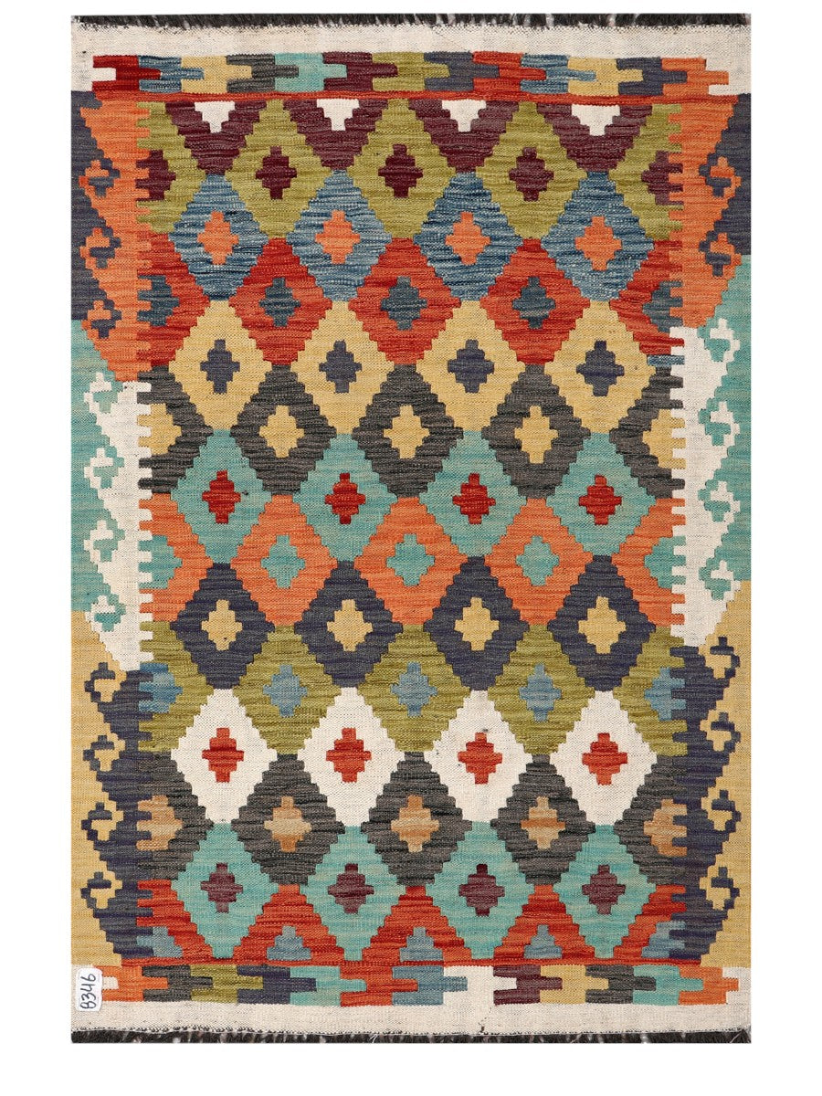 Maimana Afghanistan Kilim Rug - 153 x101 cm - Handmade