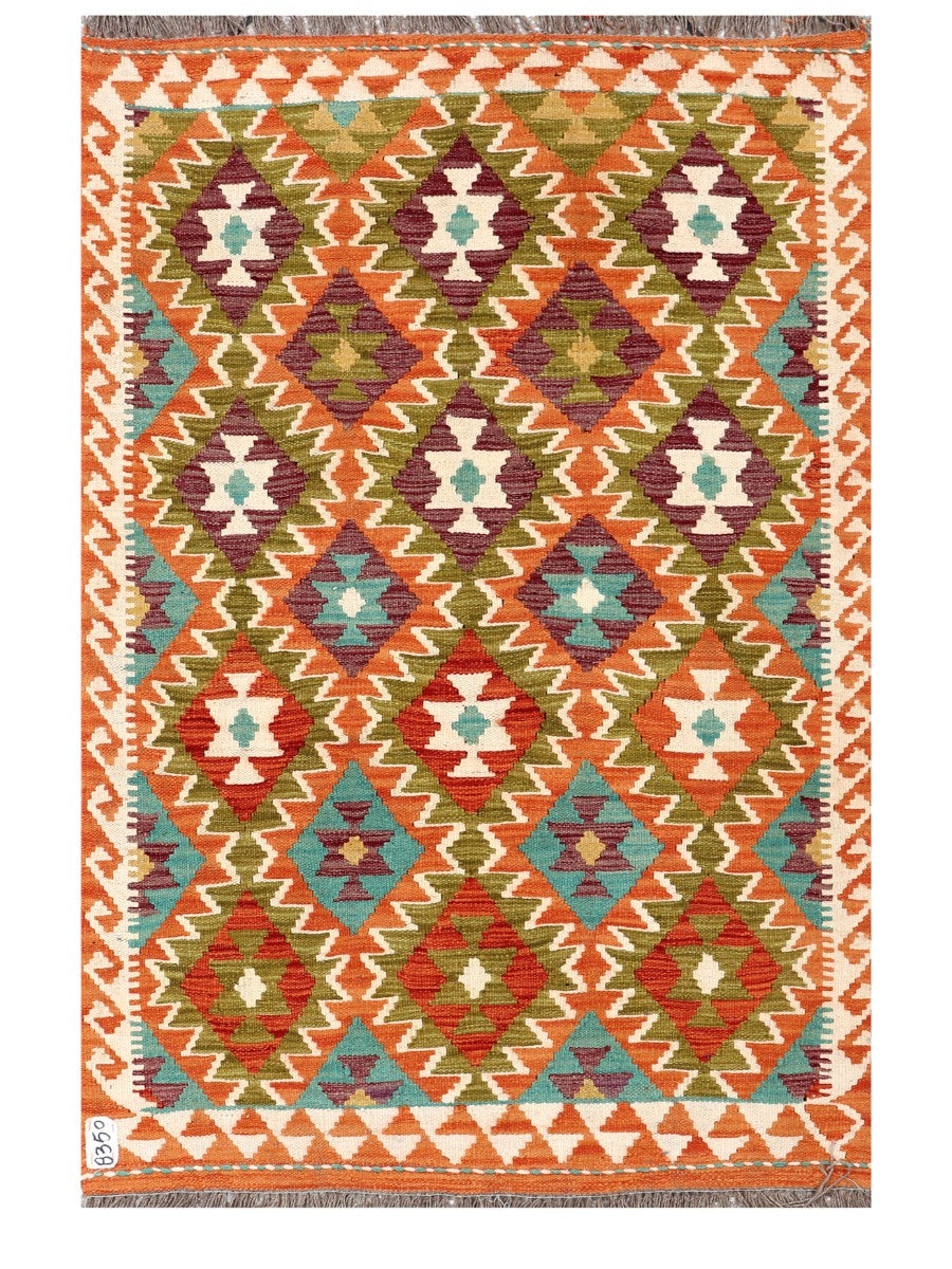 Maimana Afghanistan Kilim Rug - 154 x102 cm - Handmade