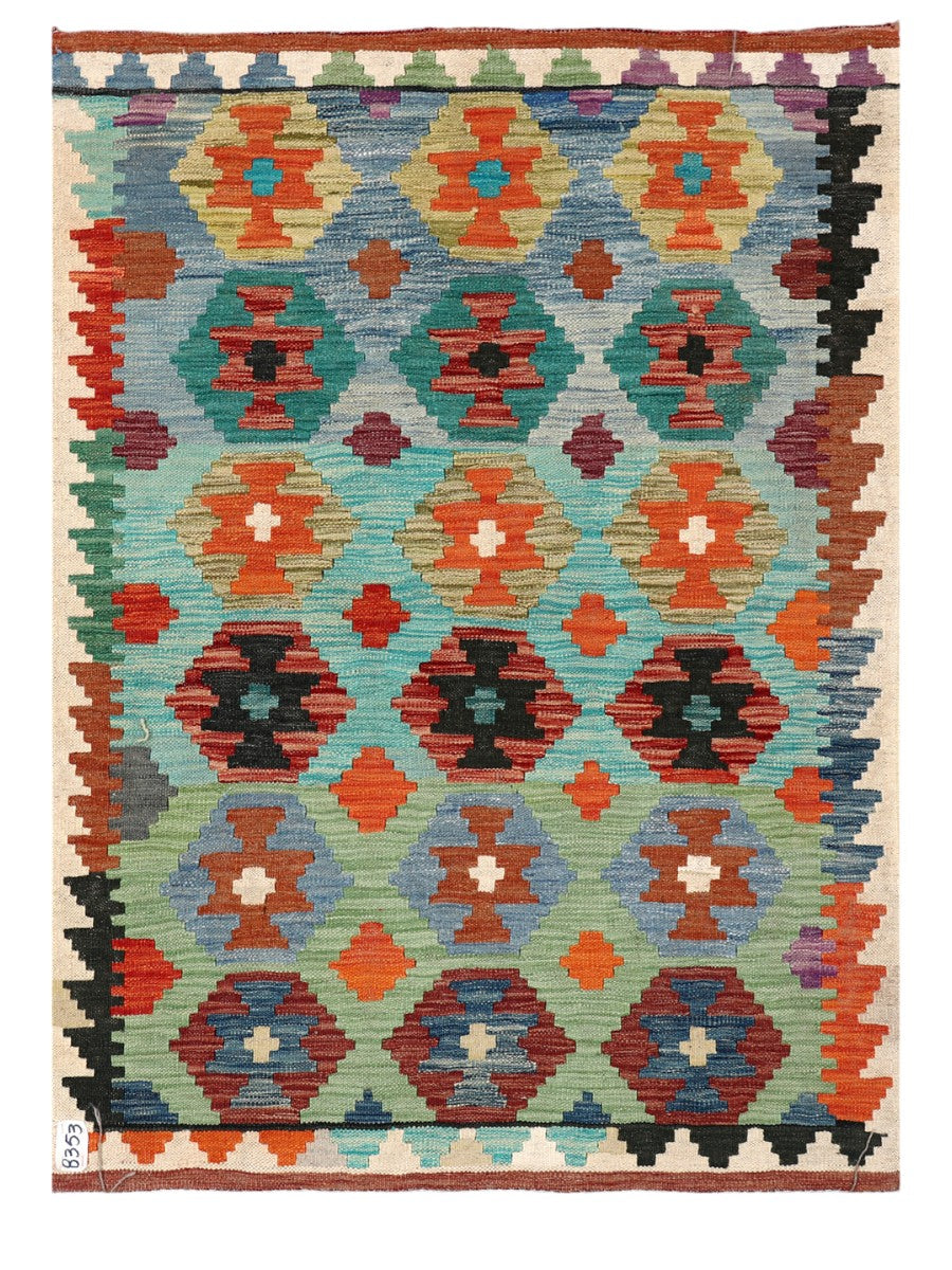 Maimana Afghanistan Kilim Rug - 147 x105 cm - Handmade