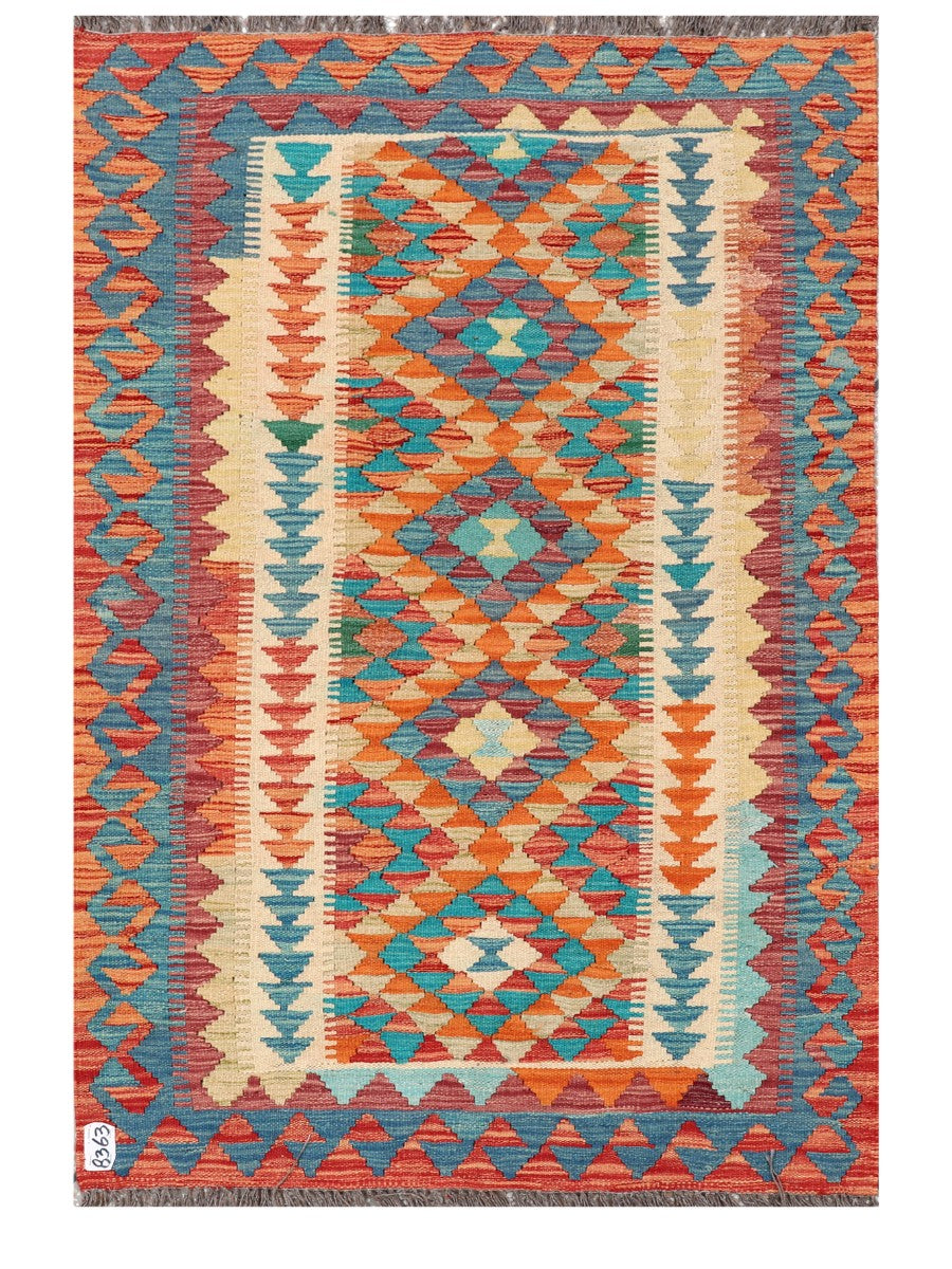 Maimana Afghanistan Kilim Rug - 148 x100 cm - Handmade