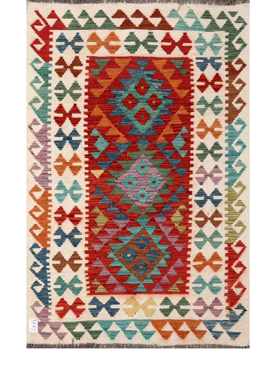 Maimana Afghanistan Kilim Rug - 152 x97 cm - Handmade