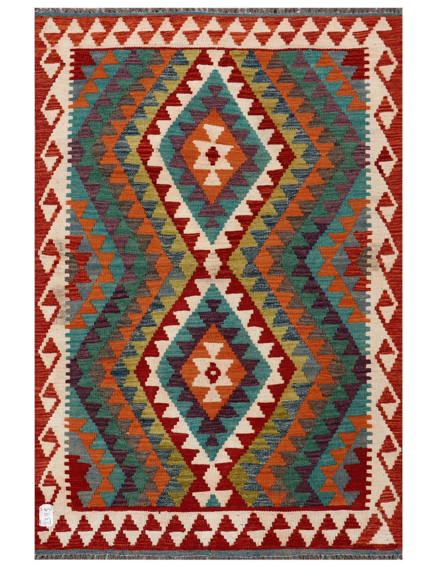 Maimana Afghanistan Kilim Rug - 150 x103 cm - Handmade