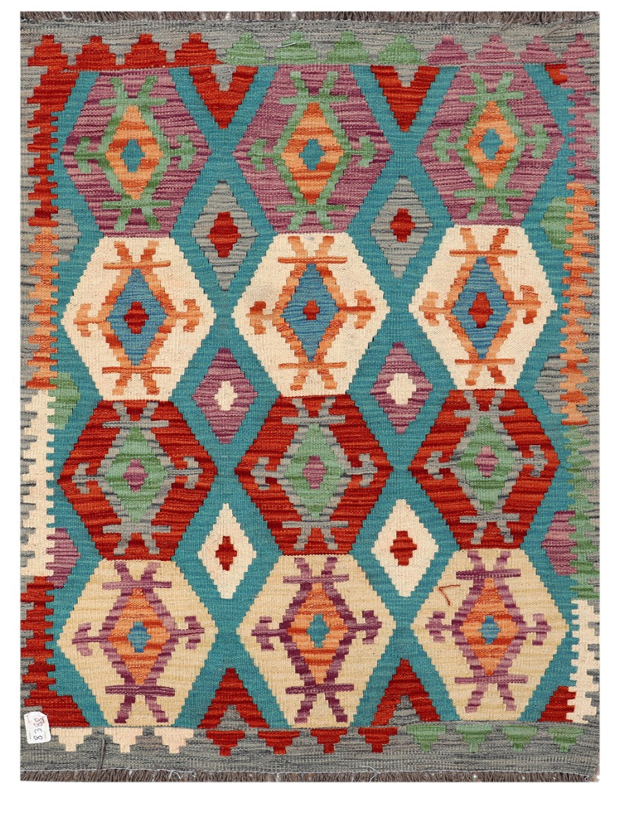 Maimana Afghanistan Kilim Rug - 137 x103 cm - Handmade