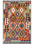 Maimana Afghanistan Kilim Rug - 137 x100 cm - Handmade