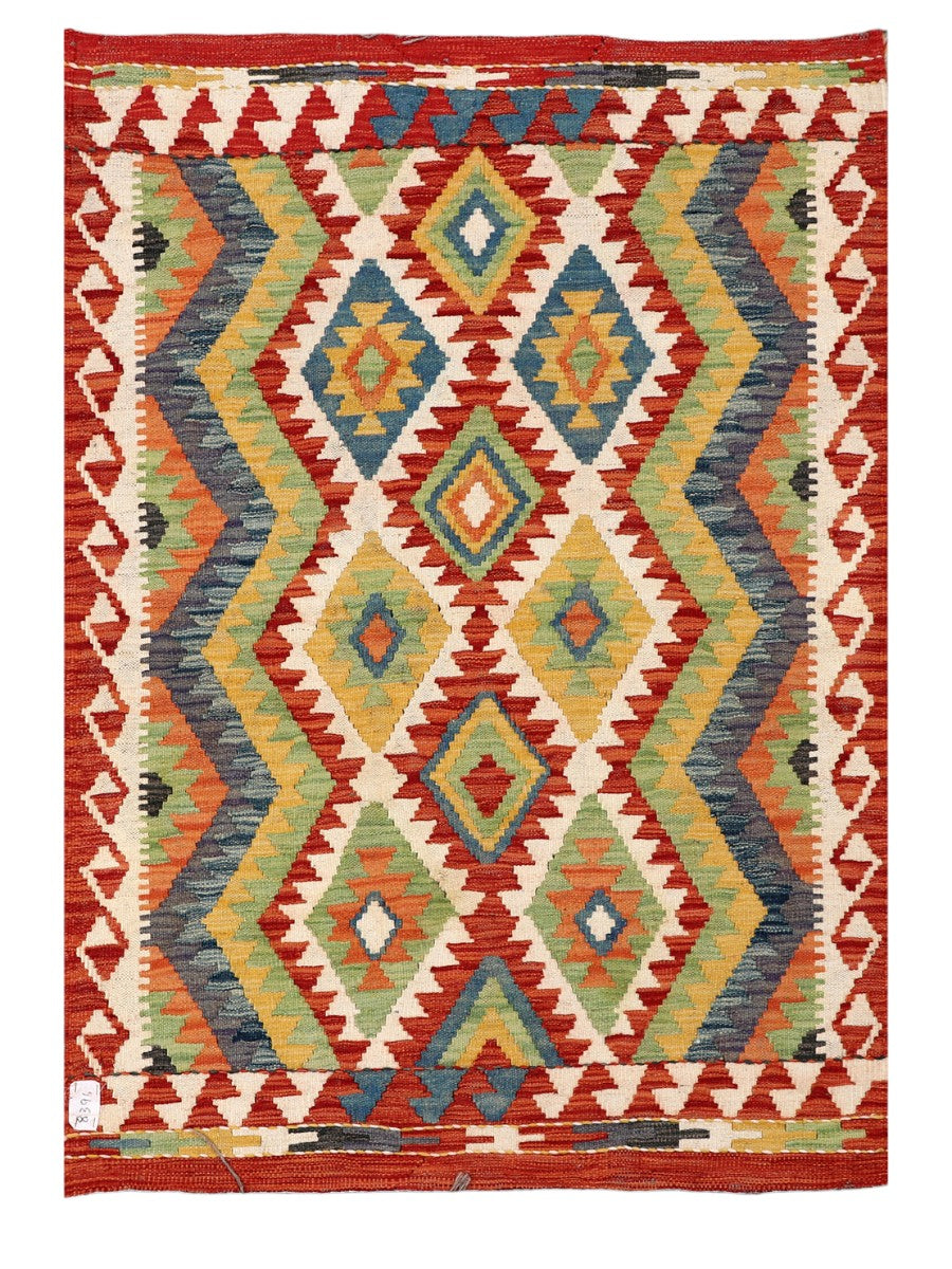 Maimana Afghanistan Kilim Rug - 153 x106 cm - Handmade