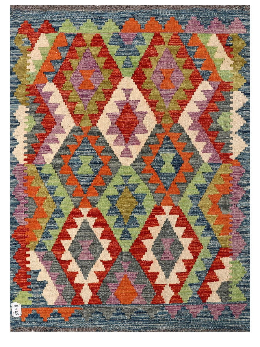 Maimana Afghanistan Kilim Rug - 136 x100 cm - Handmade