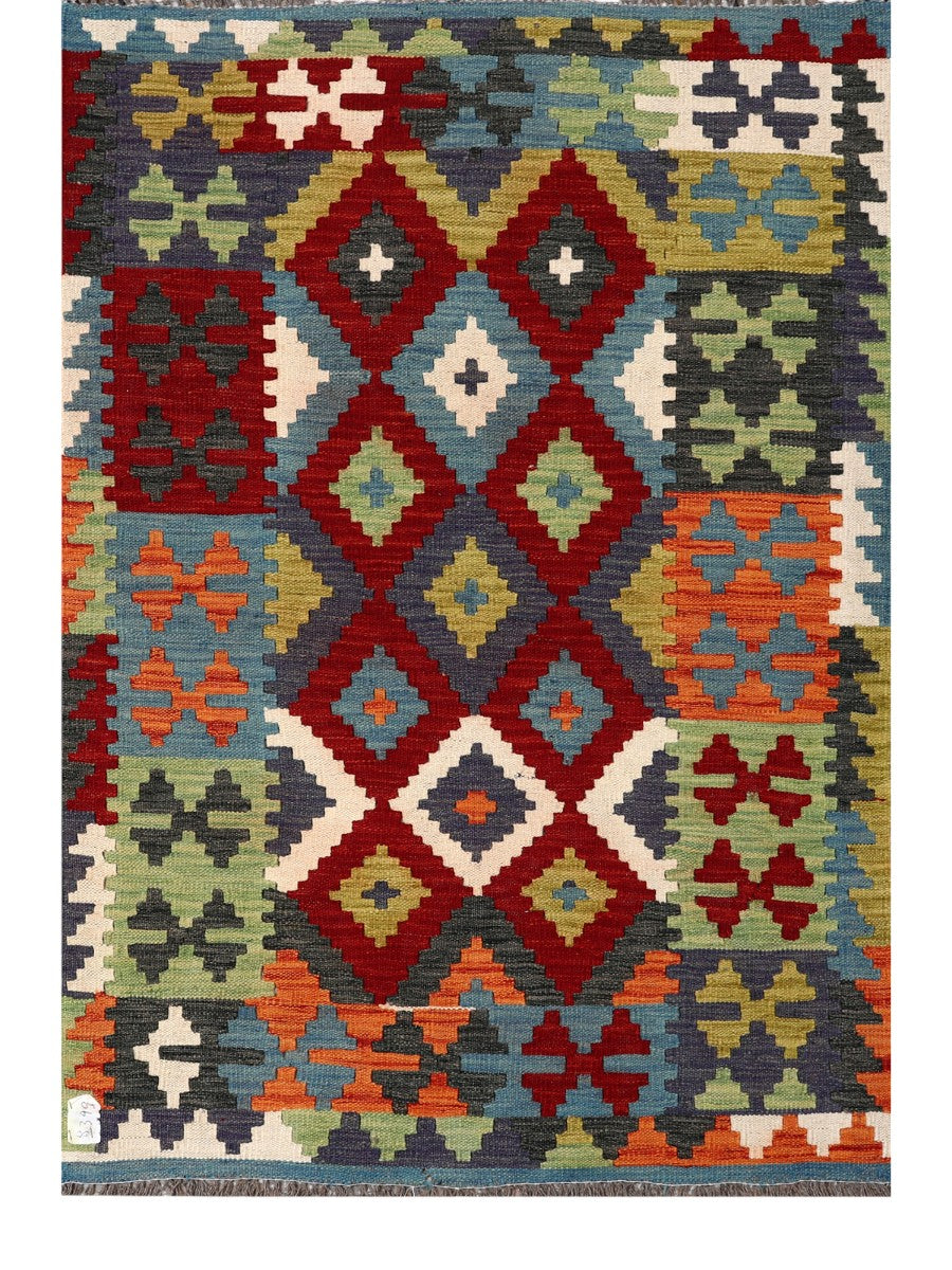Maimana Afghanistan Kilim Rug - 148 x102 cm - Handmade