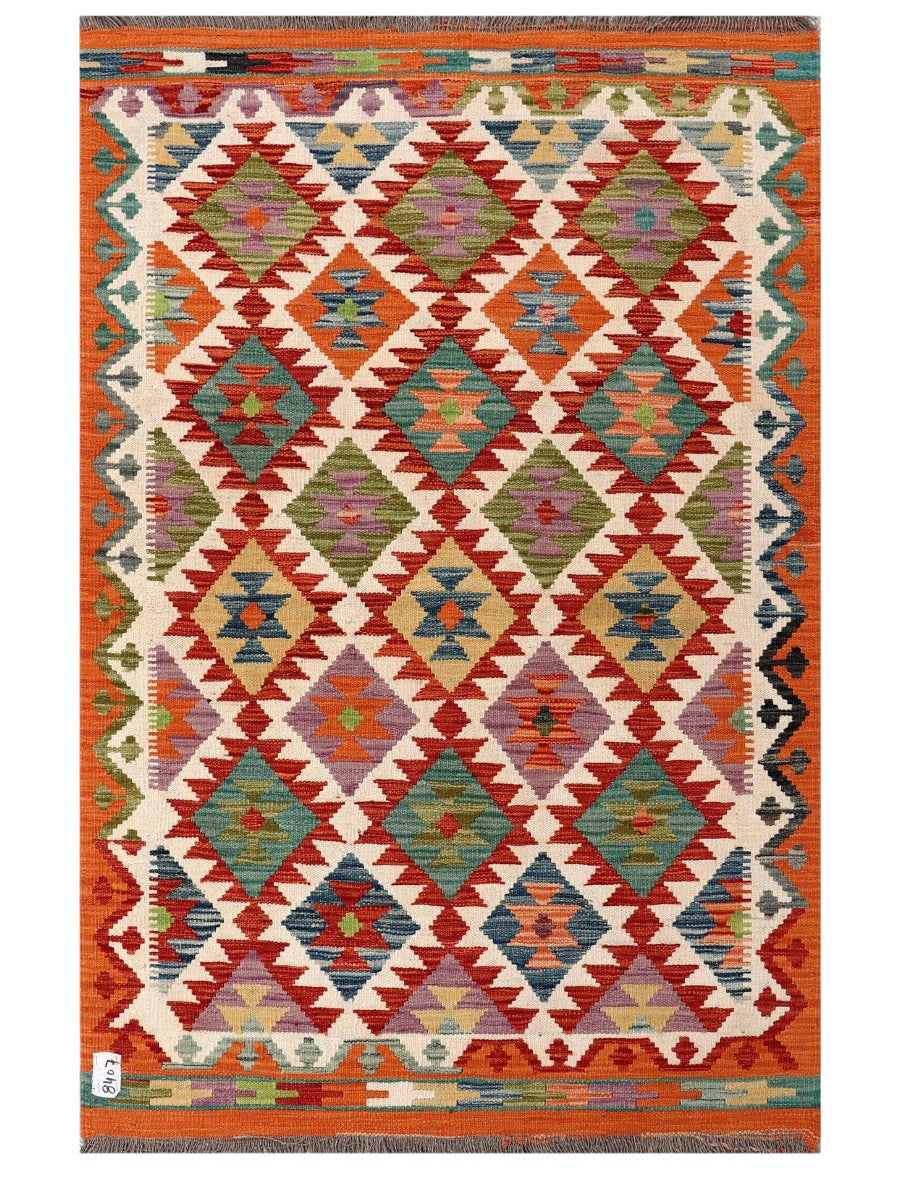 Maimana Afghanistan Kilim Rug - 155 x101 cm - Handmade