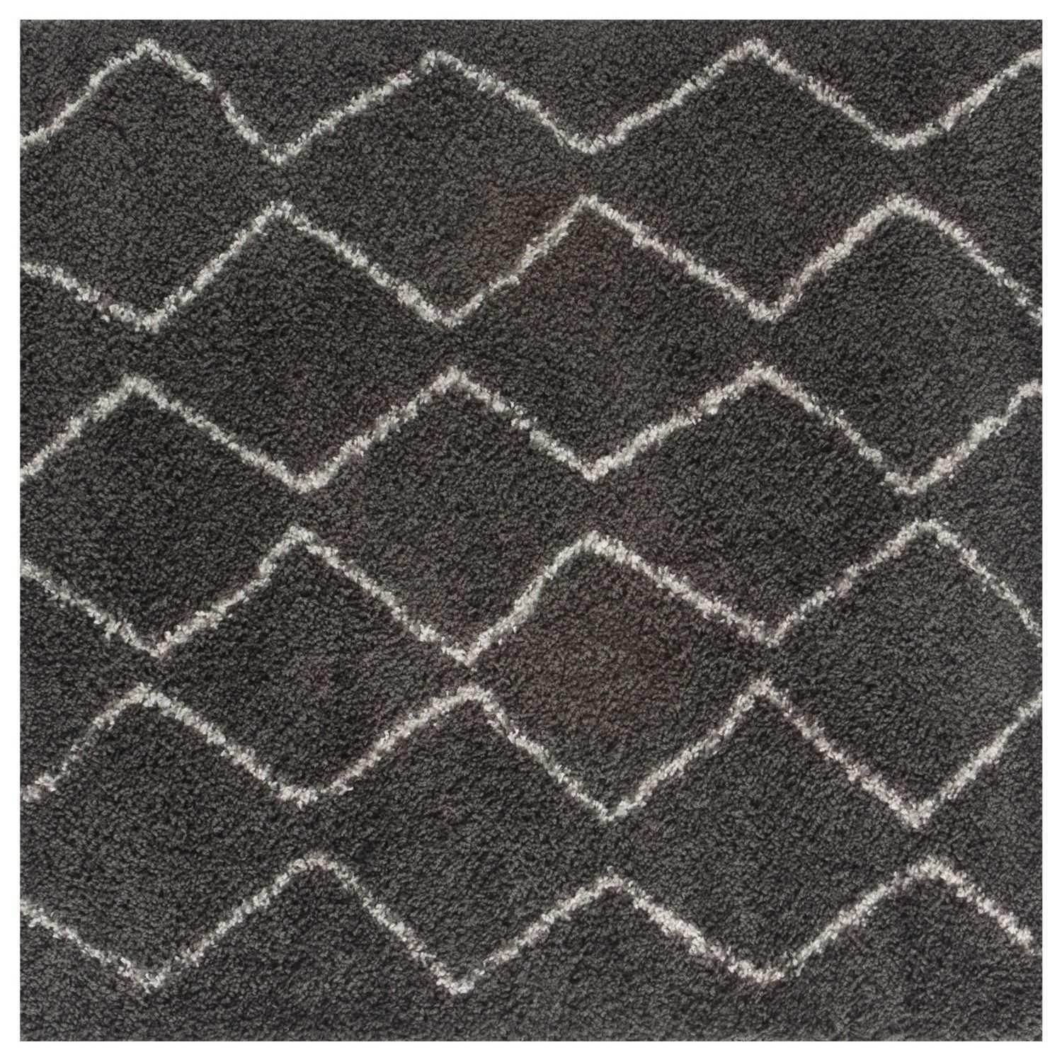 840MoroccanDarkGreyShaggyRug-1 - Bobobiy