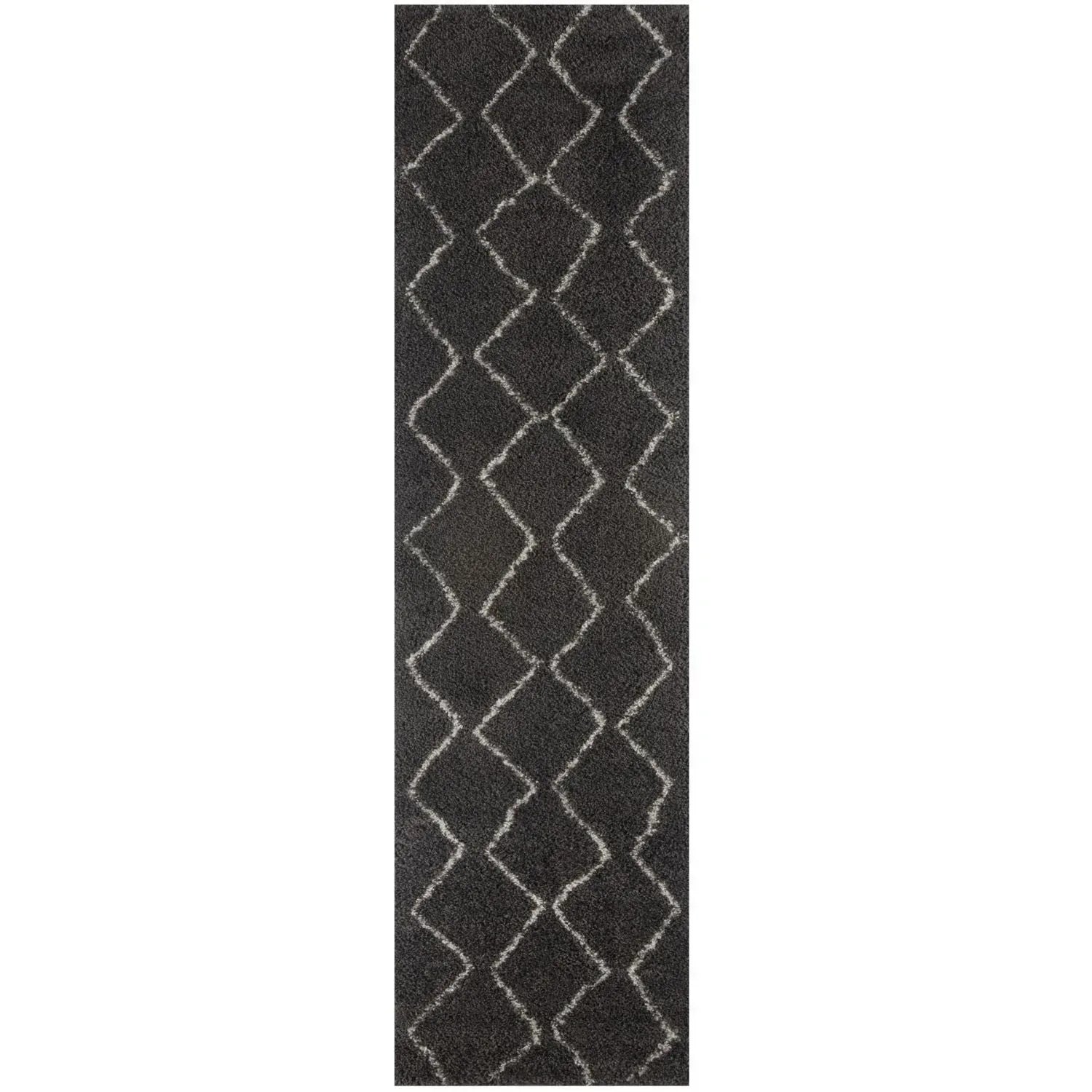 840MoroccanDarkGreyShaggyRug-2 - Bobobiy