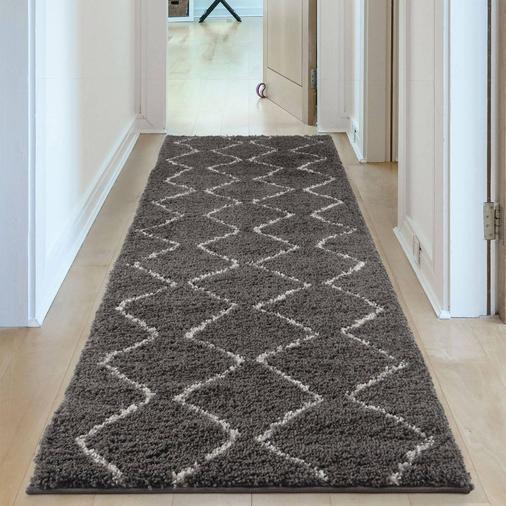 840MoroccanDarkGreyShaggyRug-20 - Bobobiy