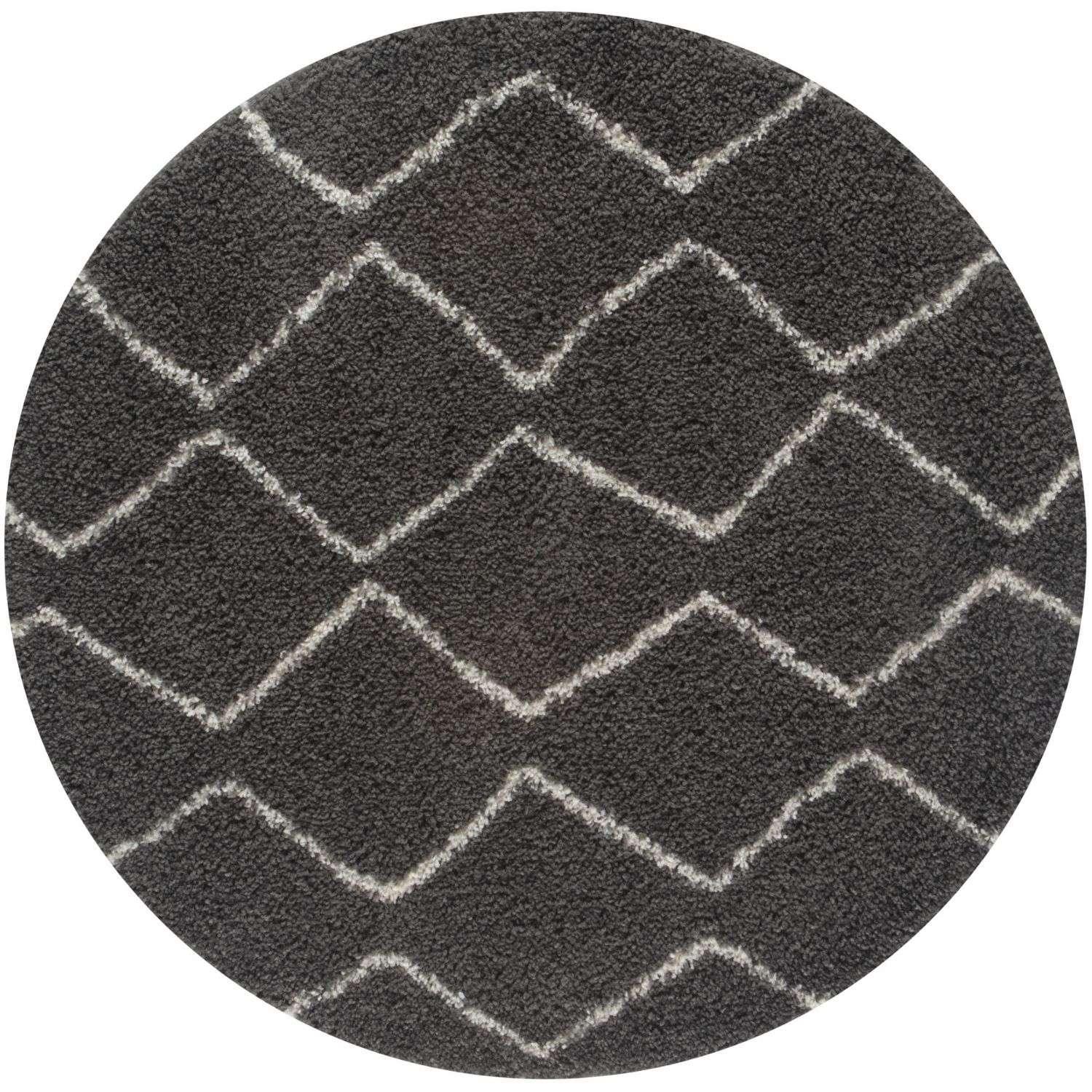840MoroccanDarkGreyShaggyRug-4 - Bobobiy