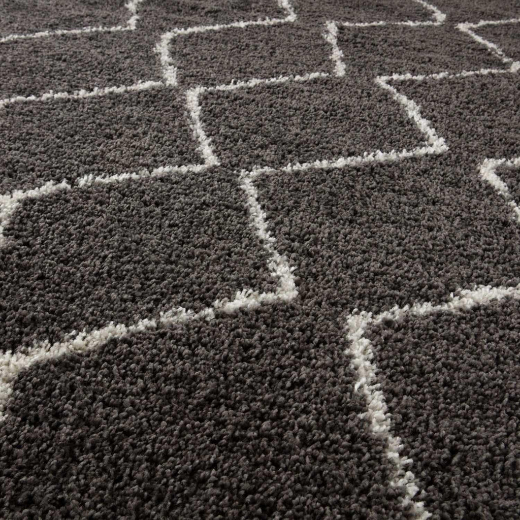 840MoroccanDarkGreyShaggyRug-5 - Bobobiy