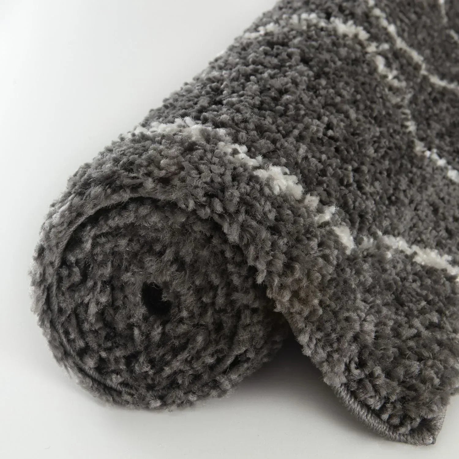 840MoroccanDarkGreyShaggyRug-7 - Bobobiy