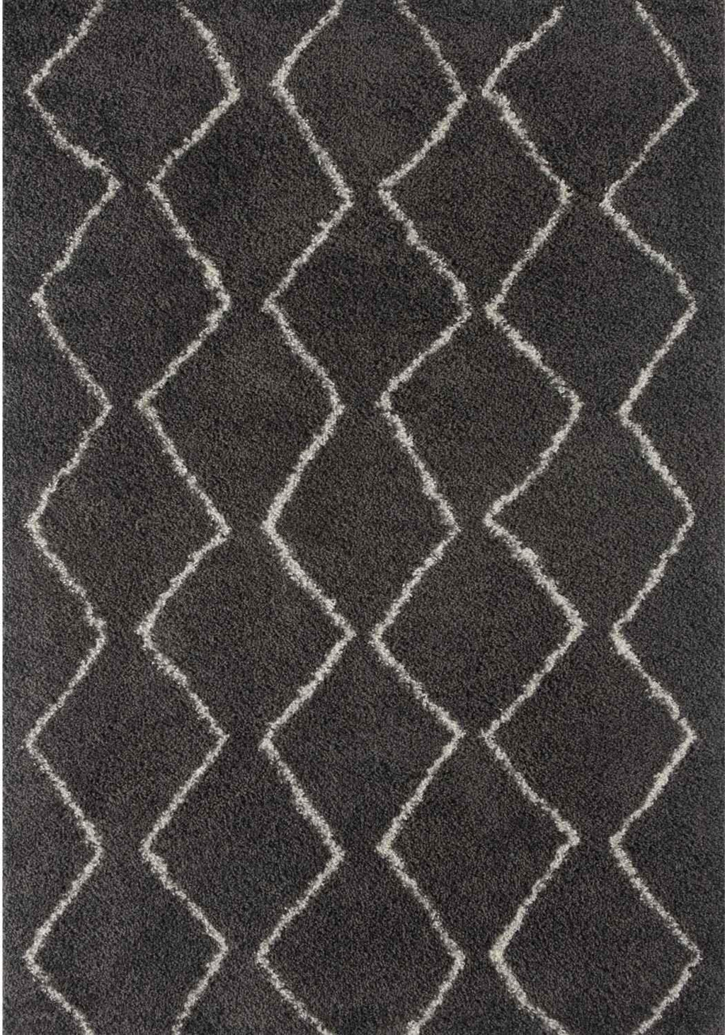 840MoroccanDarkGreyShaggyRug - Bobobiy