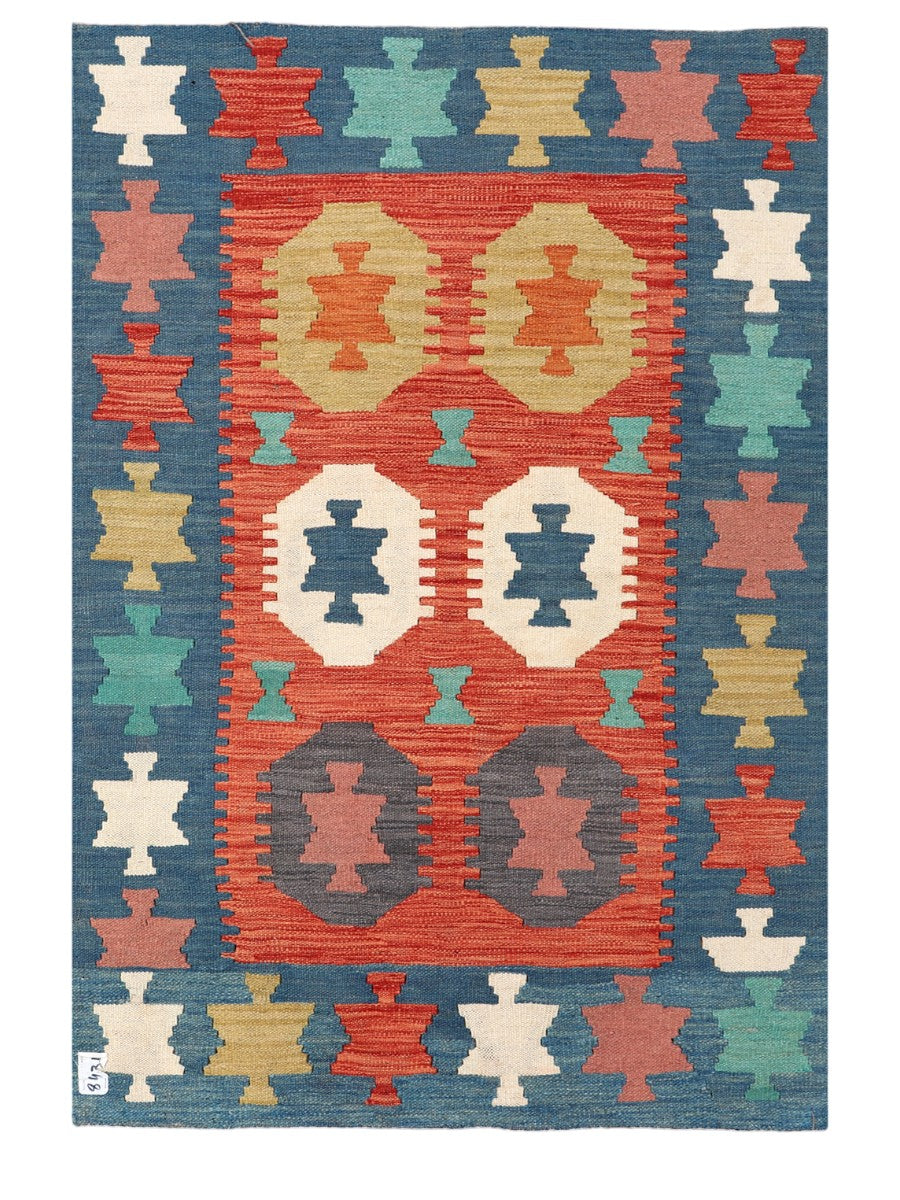 Maimana Afghanistan Kilim Rug - 145 x98 cm - Handmade