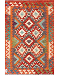 Maimana Afghanistan Kilim Rug - 135 x101 cm - Handmade