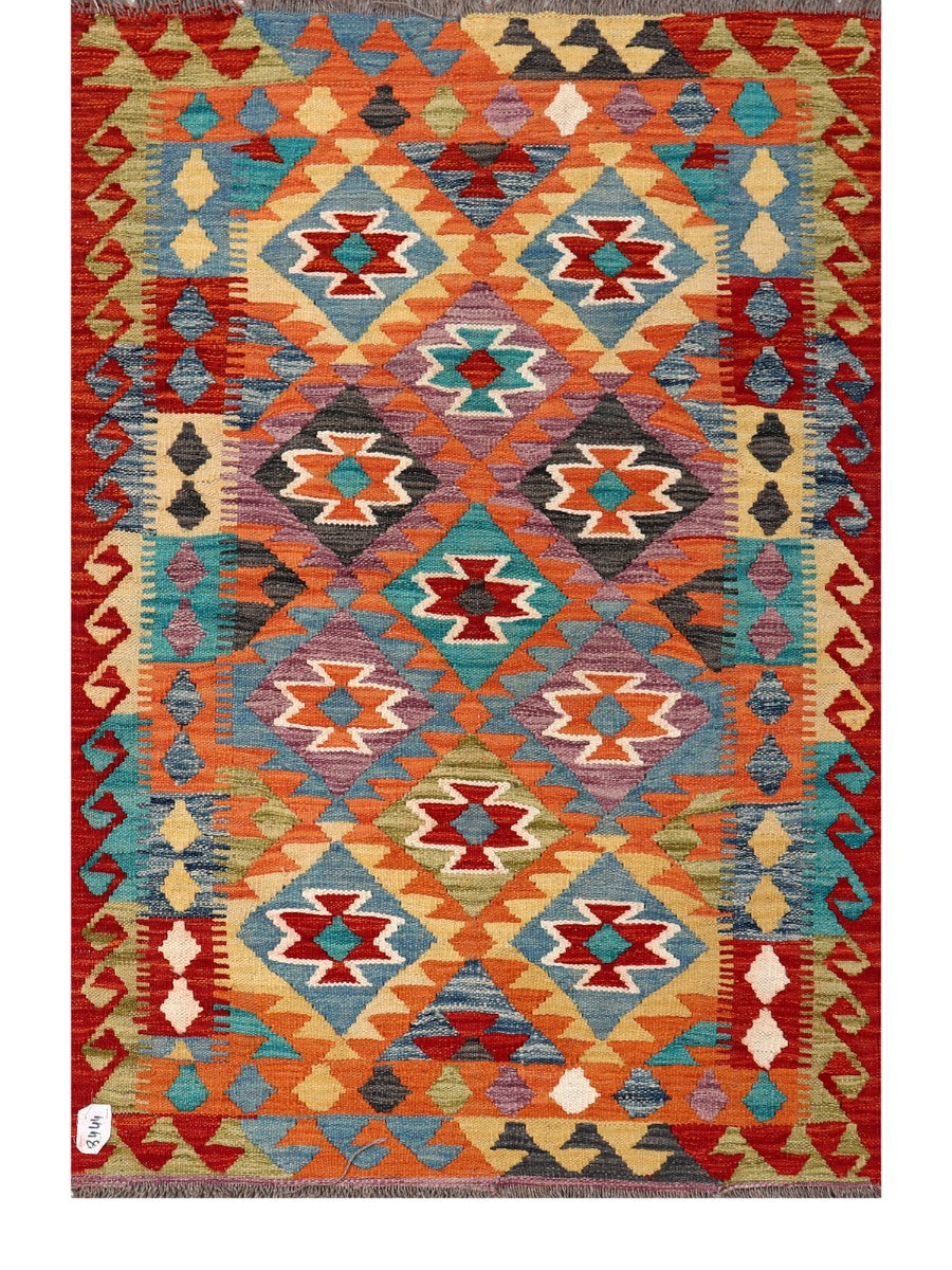 Maimana Afghanistan Kilim Rug - 147 x99 cm - Handmade