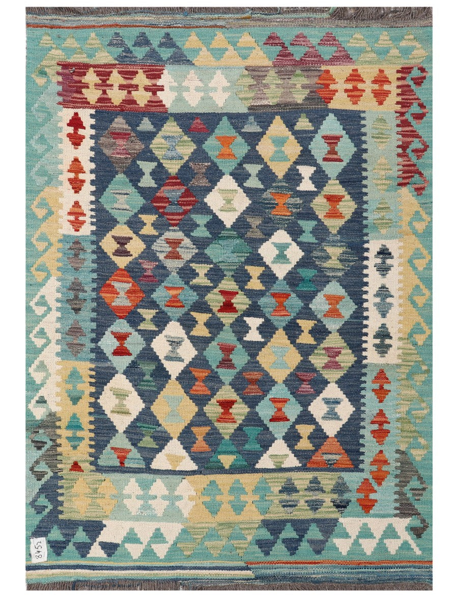 Maimana Afghanistan Kilim Rug - 149 x104 cm - Handmade