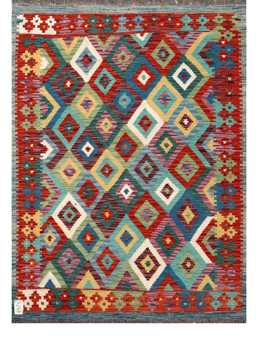 Maimana Afghanistan Kilim Rug - 144 x104 cm - Handmade