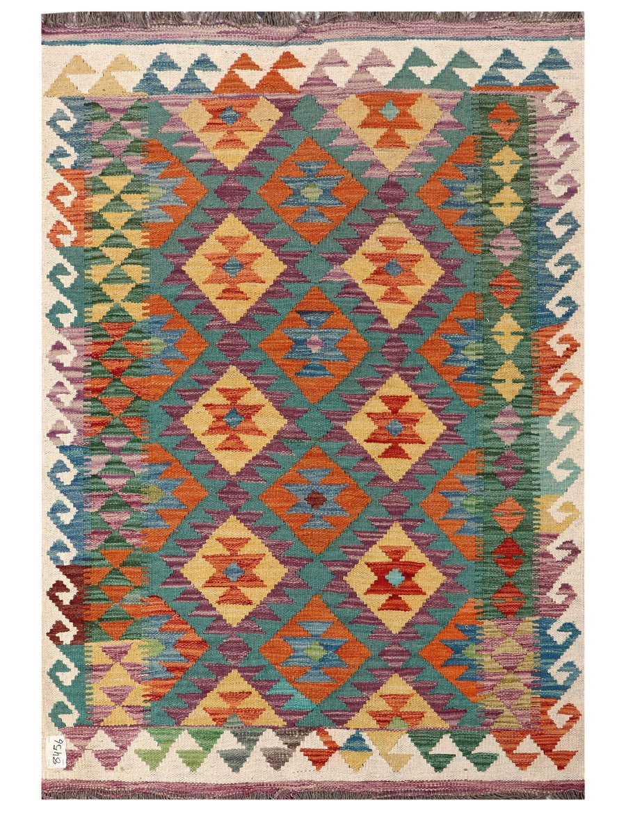 Maimana Afghanistan Kilim Rug - 148 x105 cm - Handmade