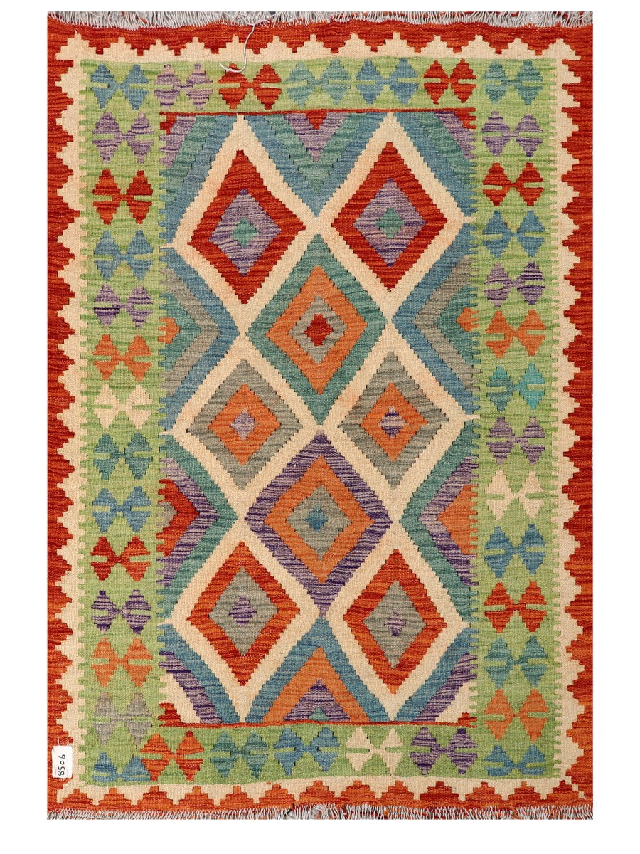 Maimana Afghanistan Kilim Rug - 148 x101 cm - Handmade