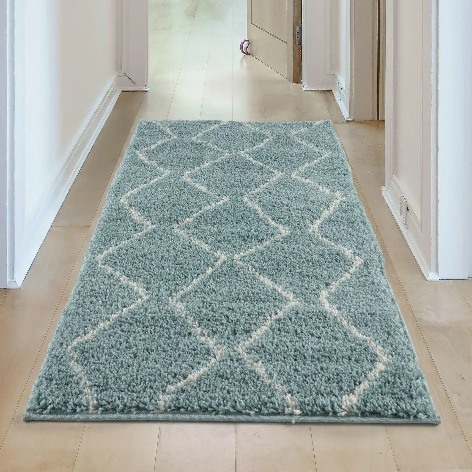 850MoroccanDuckEggBlueShaggyRug-22 - Bobobiy