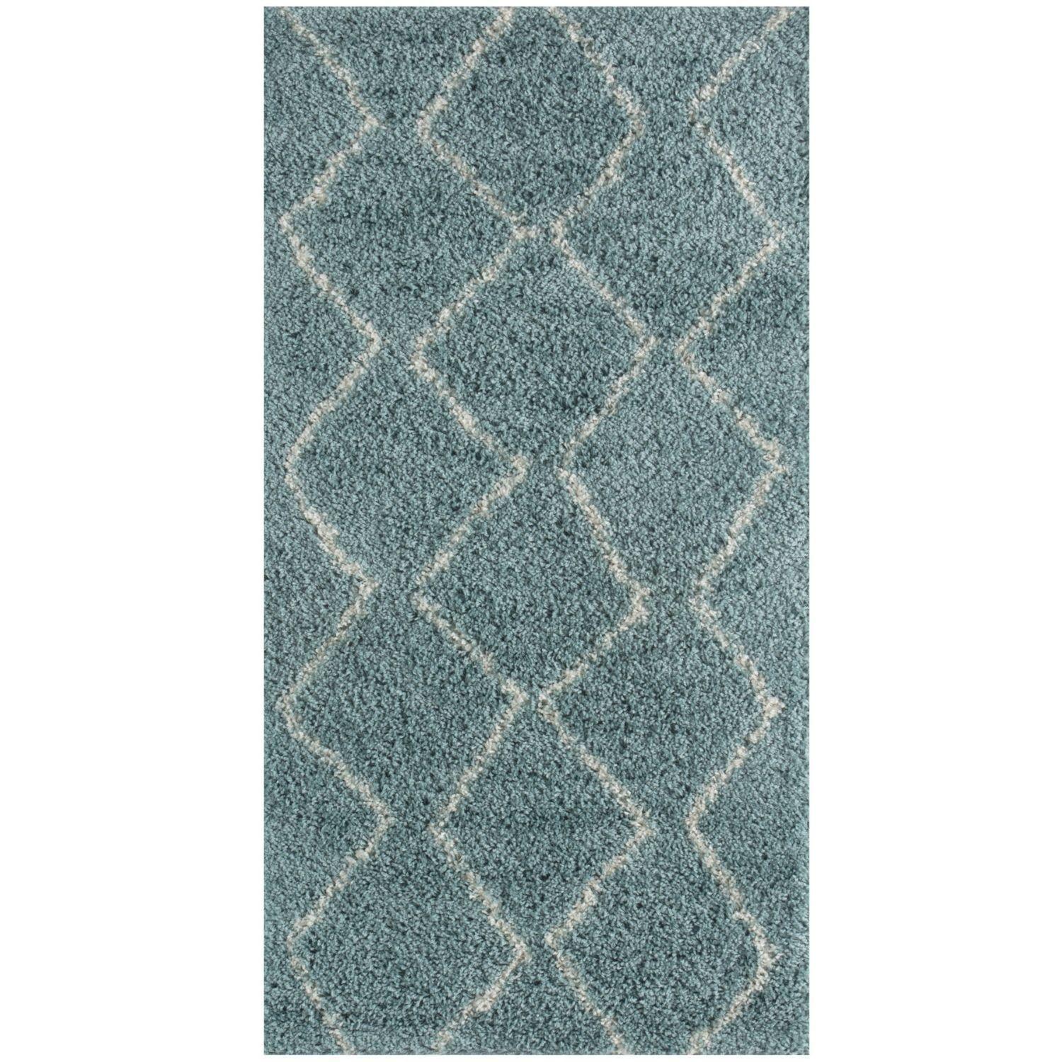 850MoroccanDuckEggBlueShaggyRug-4 - Bobobiy