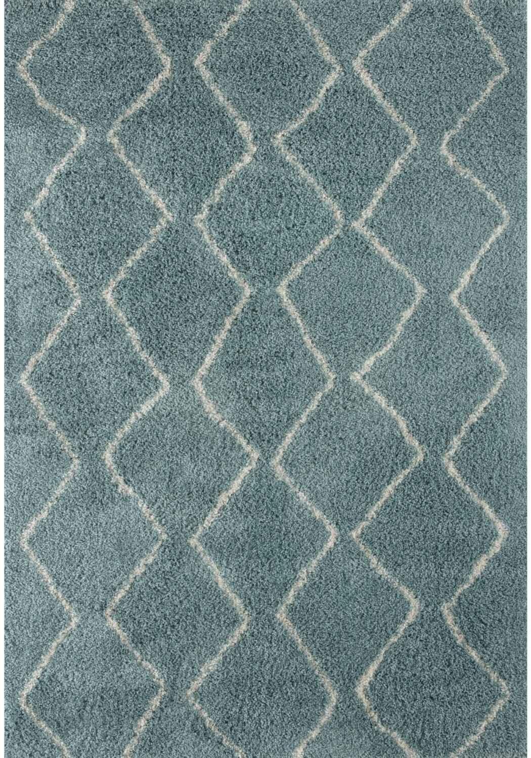 850MoroccanDuckEggBlueShaggyRug - Bobobiy