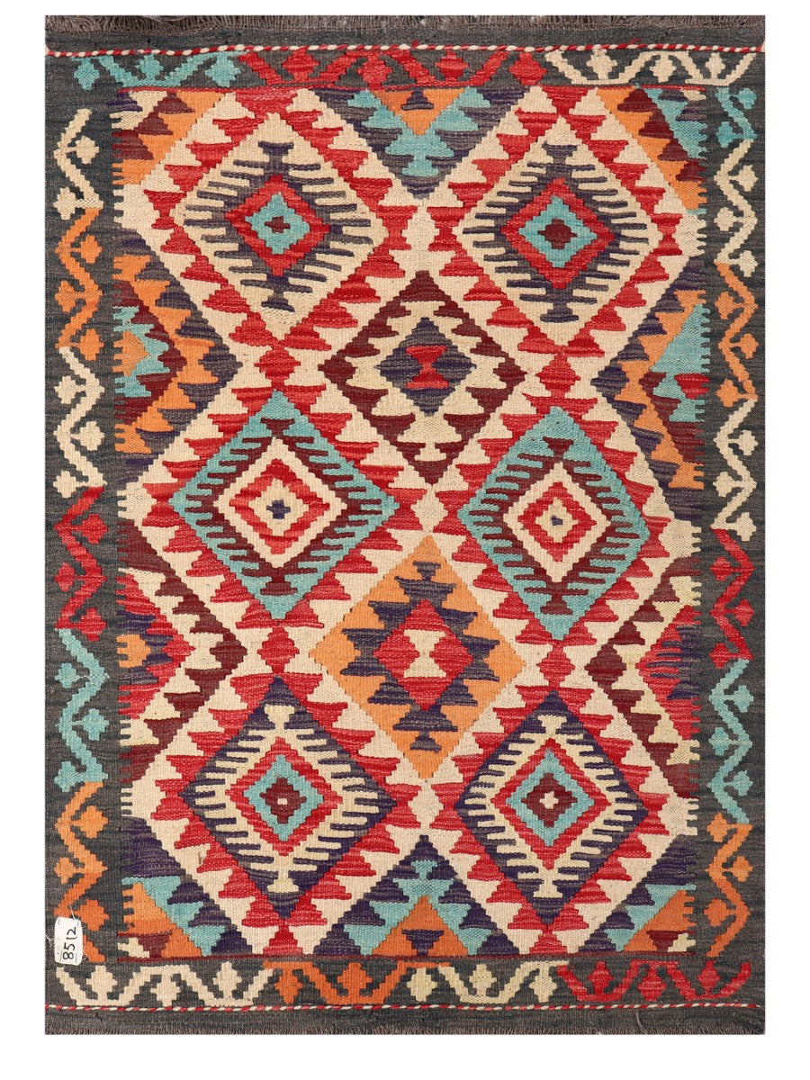 Maimana Afghanistan Kilim Rug - 133 x94 cm - Handmade