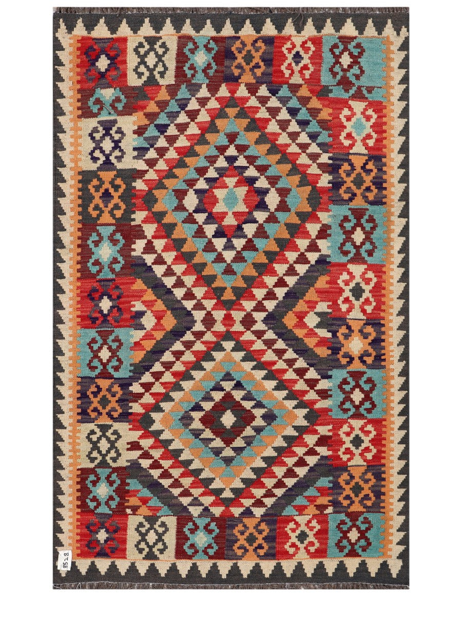 Maimana Afghanistan Kilim Rug - 163 x102 cm - Handmade