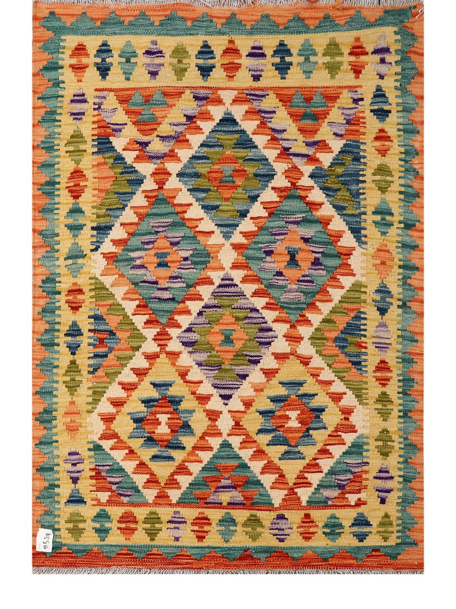 Maimana Afghanistan Kilim Rug - 147 x100 cm - Handmade