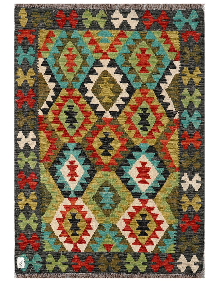 Maimana Afghanistan Kilim Rug - 148 x103 cm - Handmade