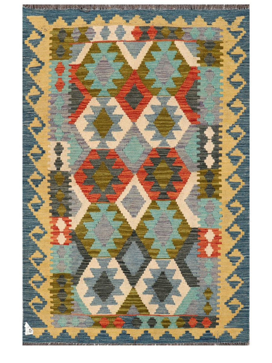 Maimana Afghanistan Kilim Rug - 153 x102 cm - Handmade