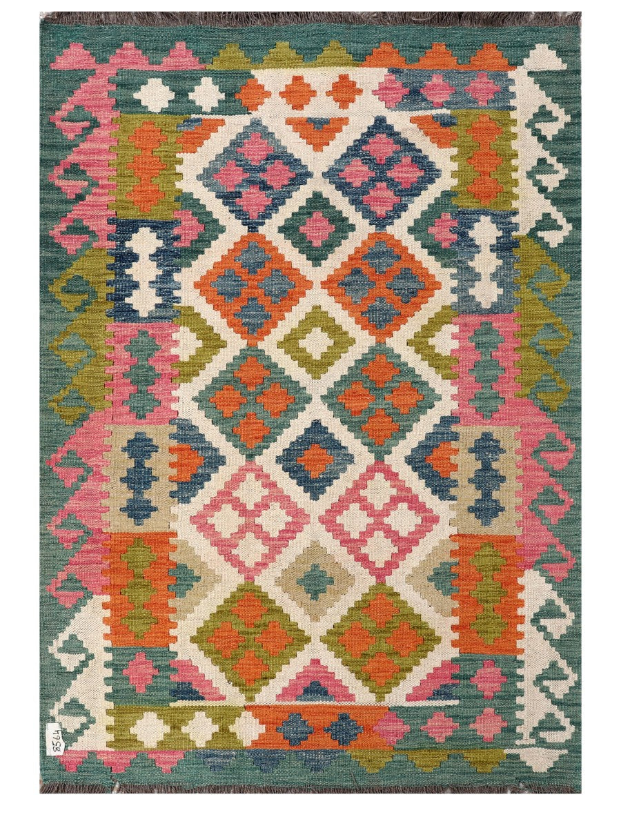 Maimana Afghanistan Kilim Rug - 153 x106 cm - Handmade