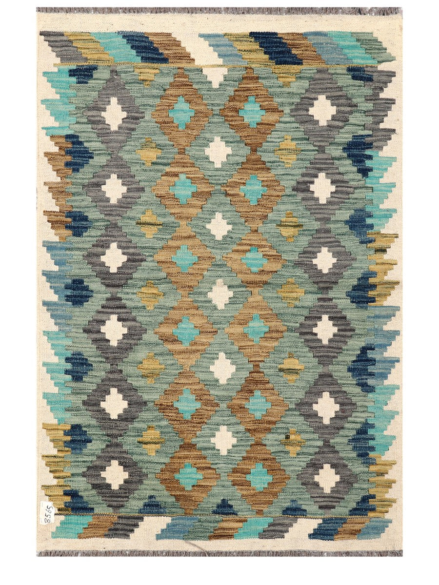 Maimana Afghanistan Kilim Rug - 144 x96 cm - Handmade