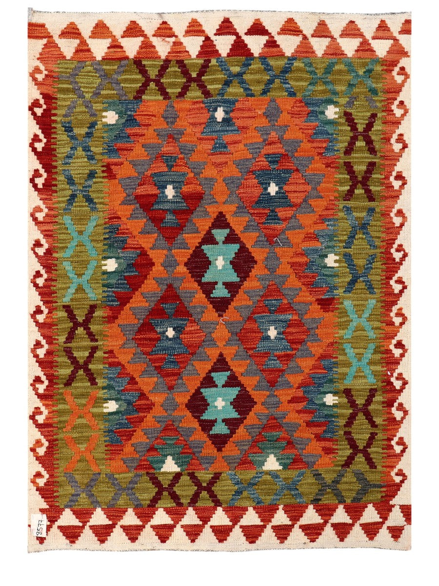 Maimana Afghanistan Kilim Rug - 147 x102 cm - Handmade