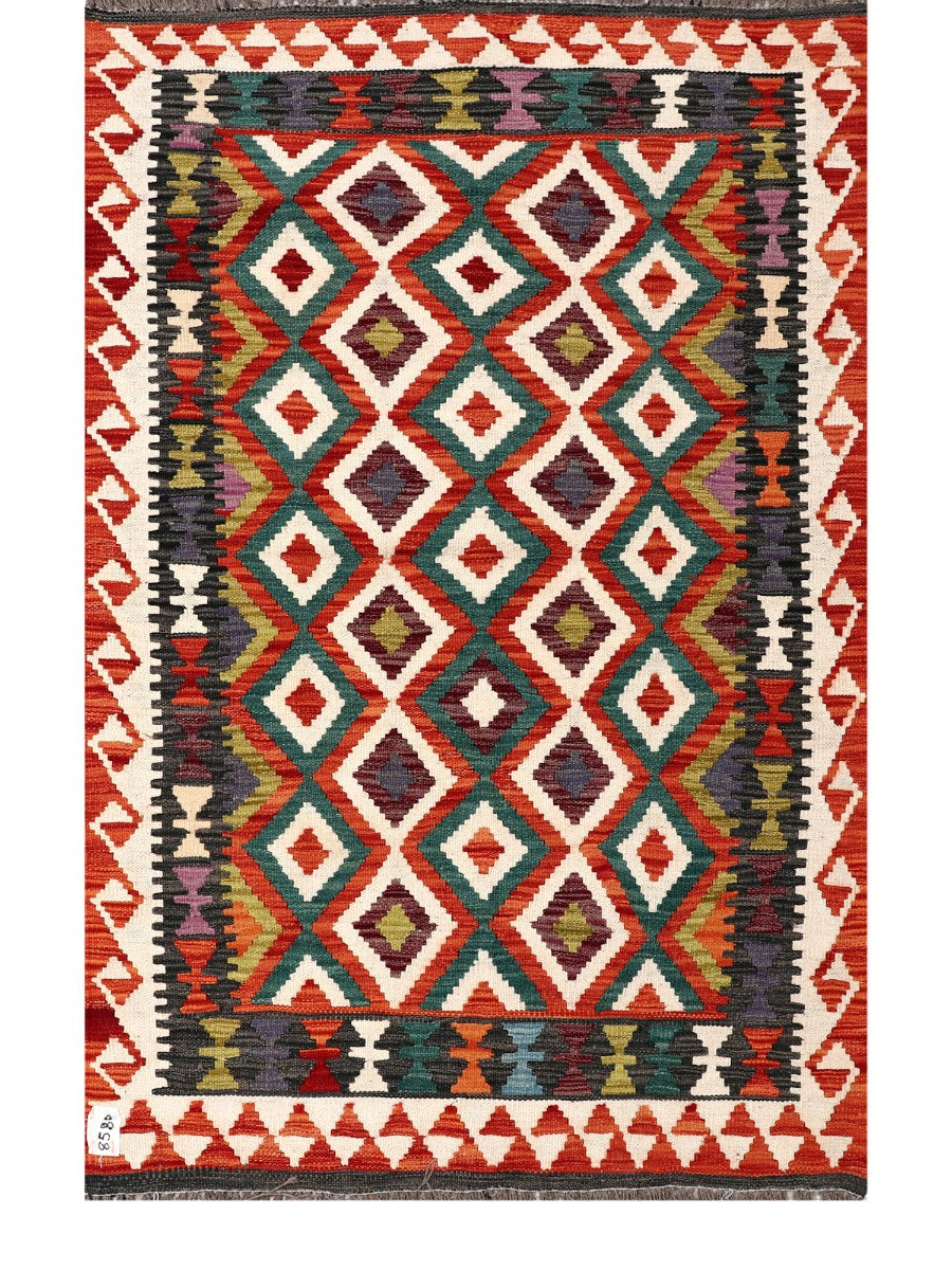 Maimana Afghanistan Kilim Rug - 157 x102 cm - Handmade