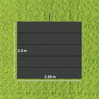 Dark grey pergola canopy fabric panel, 2.55 m by 2.5 m size