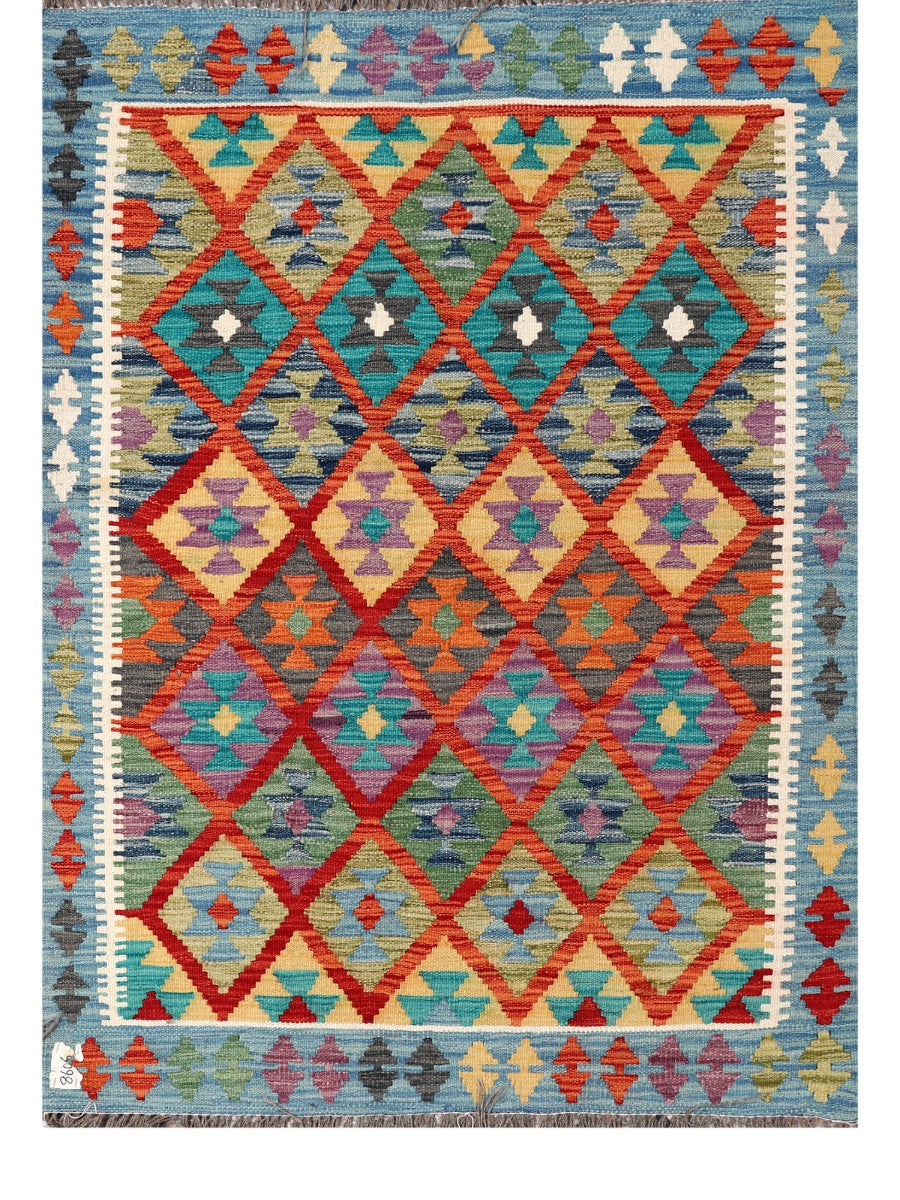 Maimana Afghanistan Kilim Rug - 146 x105 cm - Handmade