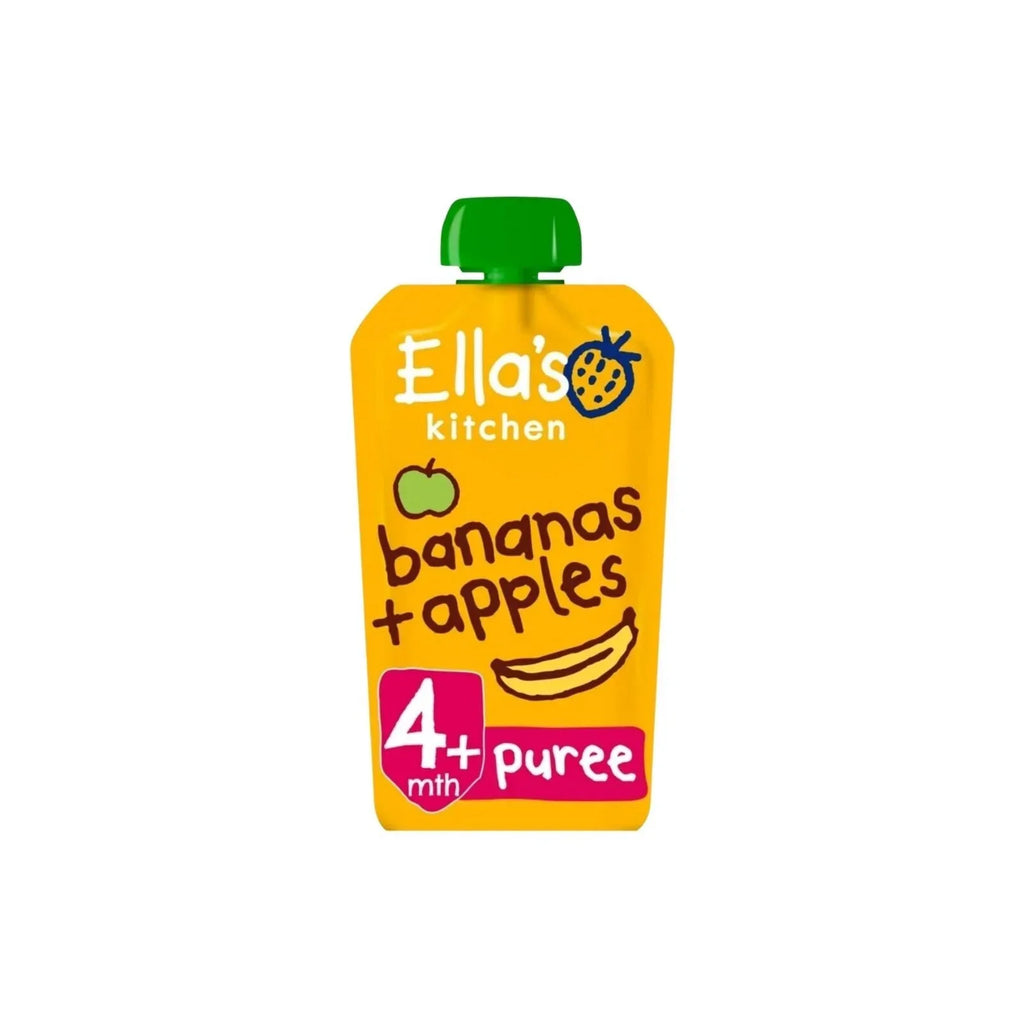 Ella's Kitchen bananas & apples baby puree pouch, 4+ months, 120g