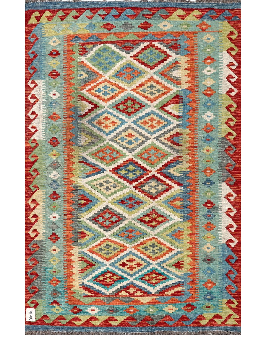 Maimana Afghanistan Kilim Rug - 156 x100 cm - Handmade